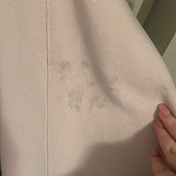 Marciano Guess Bandage Dress / Dusty Pink / jewelled Neckline & Cutouts at waist - Picture 11 of 13